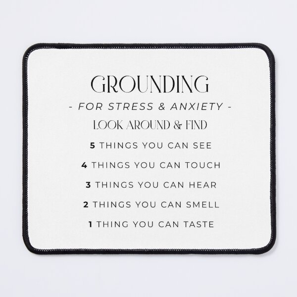Item preview, Grounding for Stress + Anxiety | White designed and sold by KindToYourMind.
