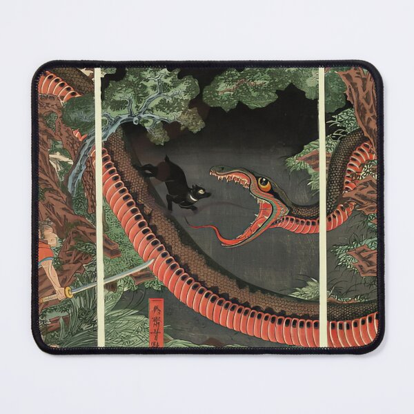 Item preview, Minamoto no Yorimitsu Japanese Legend Warriors vs Giant Snake designed and sold by TeeARTHY.