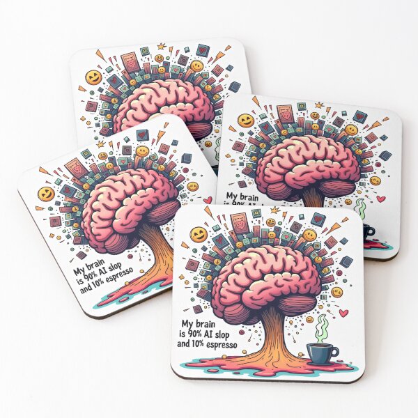 Item preview, My brain is 90% AI slop and 10% espresso designed and sold by 1R6V.