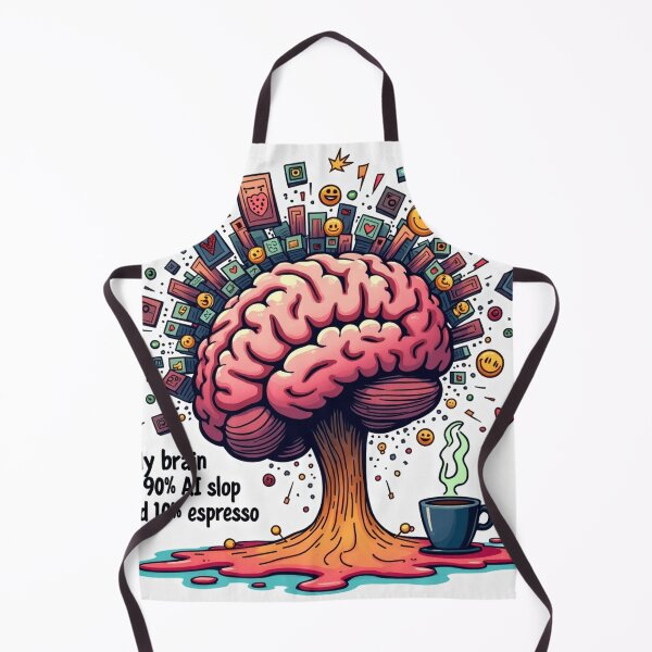 Item preview, My brain is 90% AI slop and 10% espresso designed and sold by 1R6V.