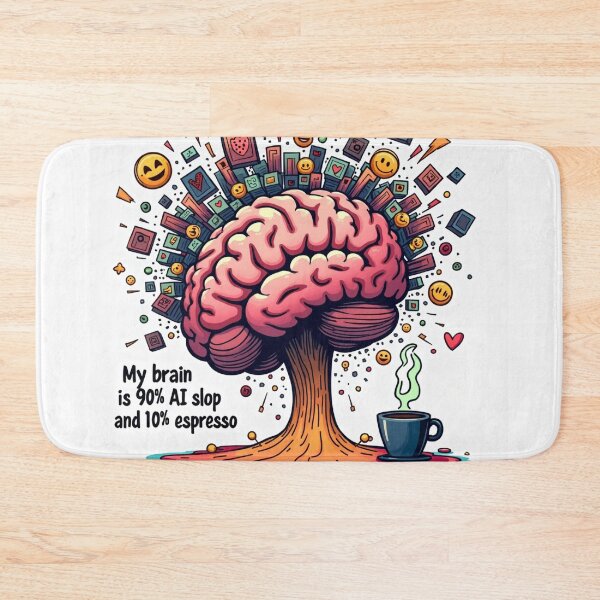 Item preview, My brain is 90% AI slop and 10% espresso designed and sold by 1R6V.