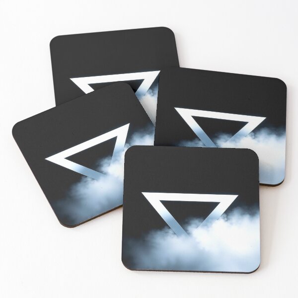 Item preview, Mystic Triangle Glow - Ethereal Fog Geometry Art designed and sold by VA Design.