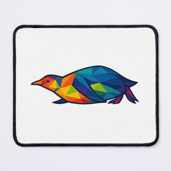 Item preview, Prismatic Penguin Sliding designed and sold by TheWonkyEaselCo.