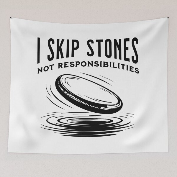 Item preview, Skipping Stones Not Duties Design designed and sold by Bliss Find And Design.