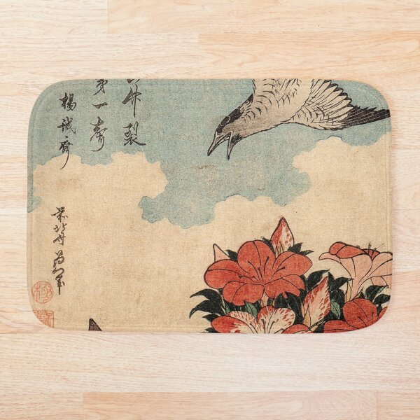 Item preview, Cuckoo and Azaleas Hokusai designed and sold by Gotoo.