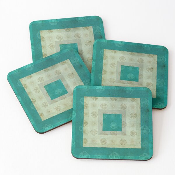 Item preview, Fluid Energy Paneaux - Deep Turquoise & Sand Tones designed and sold by 	aluzia.design.