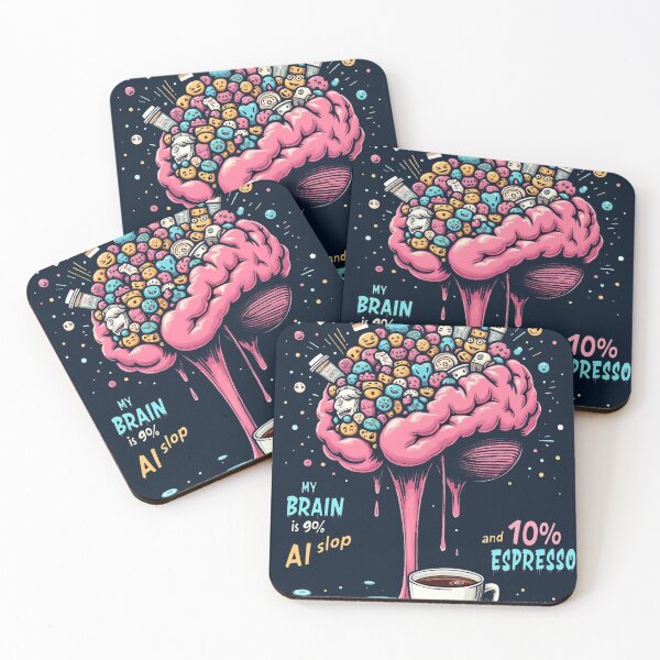 Item preview, My brain is 90% AI slop and 10% espresso designed and sold by 1R6V.