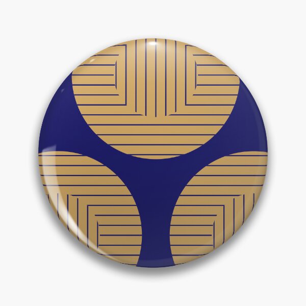 Item preview, Gold Medallions on Sapphire Blue designed and sold by PSCSCo.