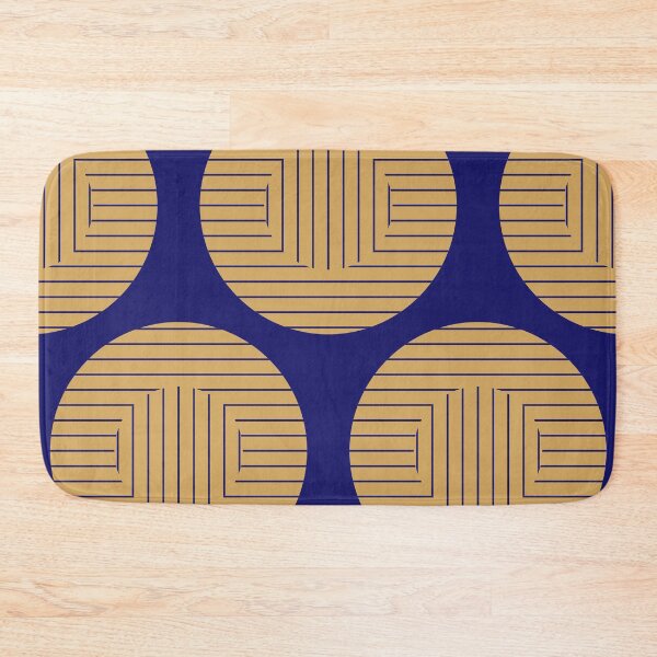 Item preview, Gold Medallions on Sapphire Blue designed and sold by PSCSCo.