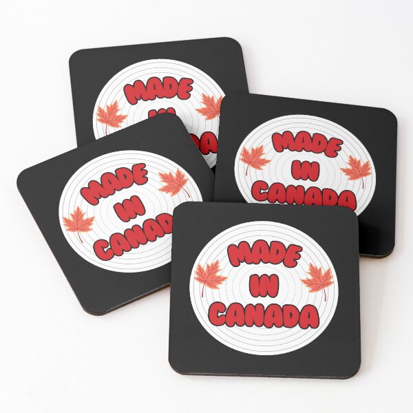 Item preview, Bold “Made in Canada” Badge – Red Leaf Emblem on Concentric White Circle designed and sold by larissa-myrie.