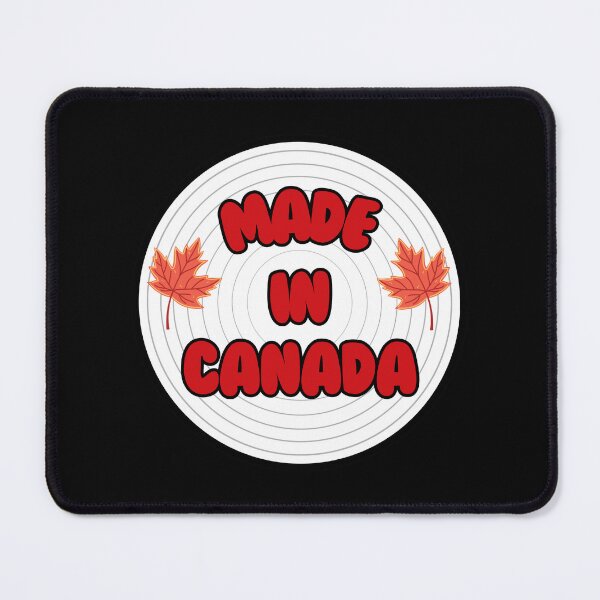 Item preview, Bold “Made in Canada” Badge – Red Leaf Emblem on Concentric White Circle designed and sold by larissa-myrie.