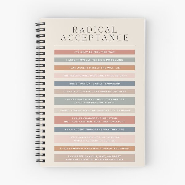 Item preview, Radical Acceptance | Earthy on Sand | Dialectical Behavioural Therapy Poster designed and sold by KindToYourMind.