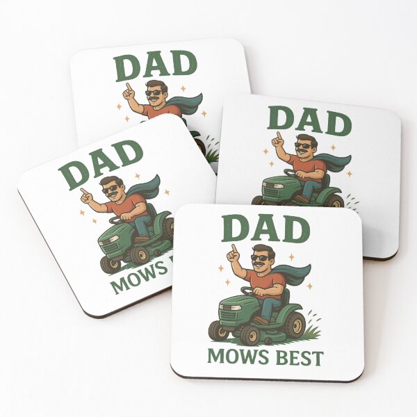 Item preview, Dad Mows Best, Father’s Day, Best Dad Ever, Lawn Mower, Dad Humor, riding mower designed and sold by Orvista.
