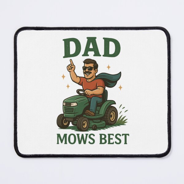 Item preview, Dad Mows Best, Father’s Day, Best Dad Ever, Lawn Mower, Dad Humor, riding mower designed and sold by Orvista.