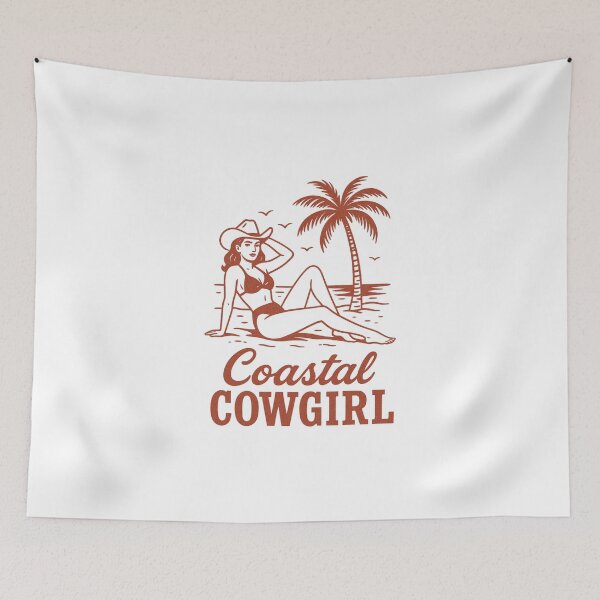 Item preview, Coastal Cowgirl Western Beach Retro Aesthetic designed and sold by Adrian Kane.