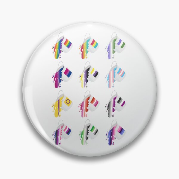Item preview, Overflowing with Pride – 12 LGBTQ+ Paint Can Flags designed and sold by Rainbowtree8.