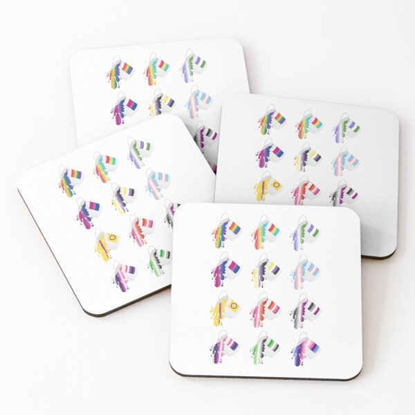 Item preview, Overflowing with Pride – 12 LGBTQ+ Paint Can Flags designed and sold by Rainbowtree8.