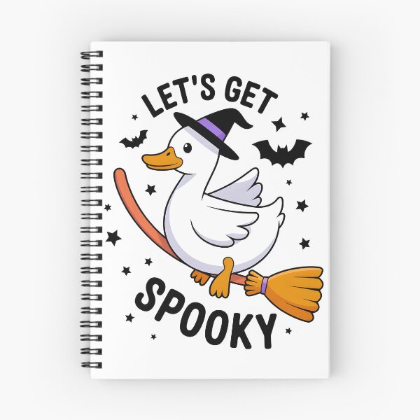 Item preview, Let's Get Spooky – Cute Witch Duck on a Broom Halloween Design designed and sold by Snifferius.