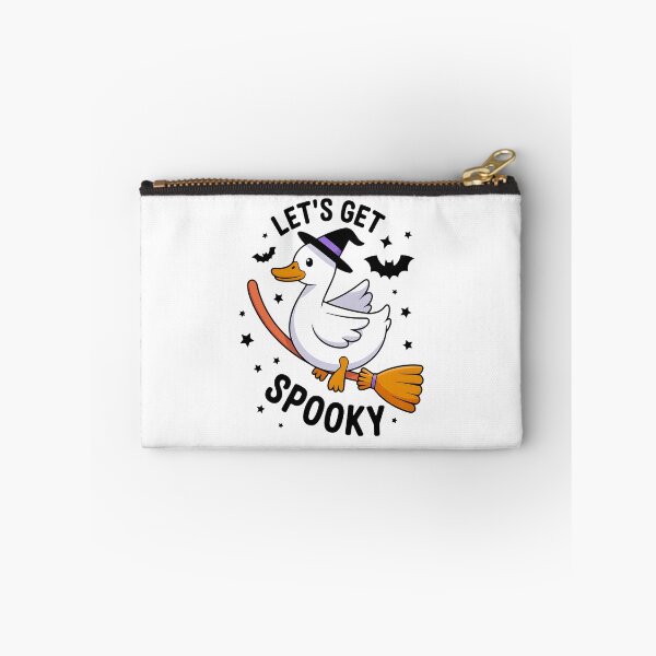 Item preview, Let's Get Spooky – Cute Witch Duck on a Broom Halloween Design designed and sold by Snifferius.