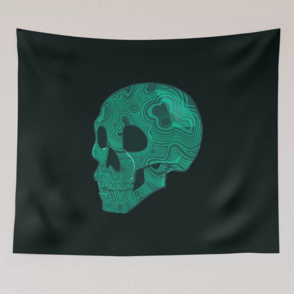 Item preview, Malachite Crystal Skull designed and sold by itshypernova.