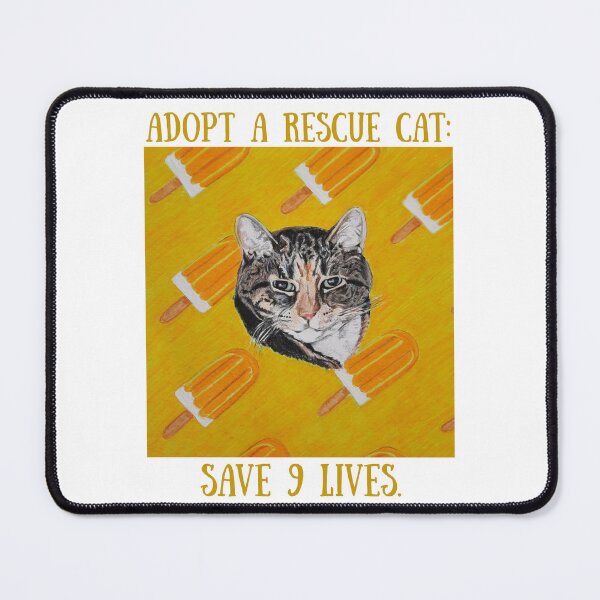Item preview, Adopt a Rescue Cat: Save 9 Lives designed and sold by scribblesbyelr.