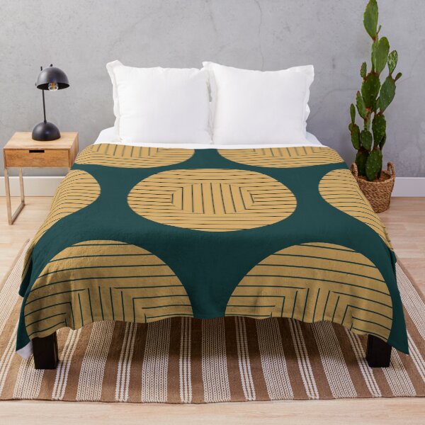 Item preview, Gold Medallions on Dark Jewel-Tone Green designed and sold by PSCSCo.