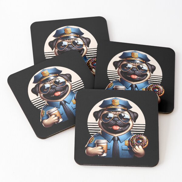 Item preview, Police Pug designed and sold by pikeprints.