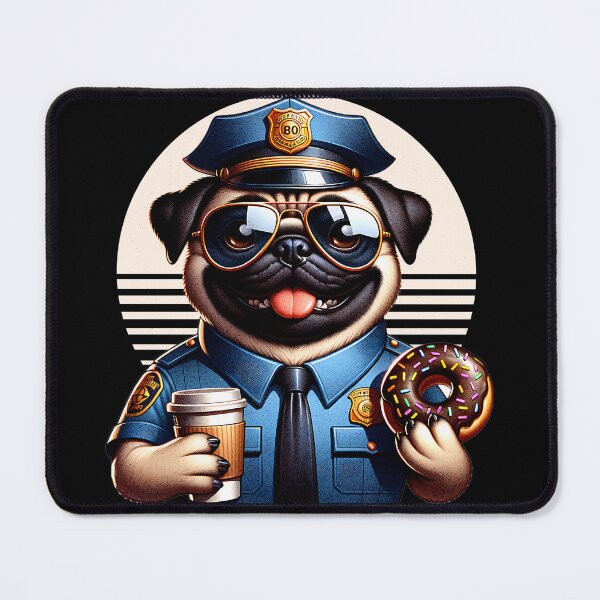 Item preview, Police Pug designed and sold by pikeprints.