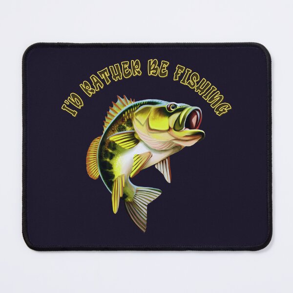 Item preview, I'd Rather Be Fishing Funny Quote designed and sold by Lovemountain.