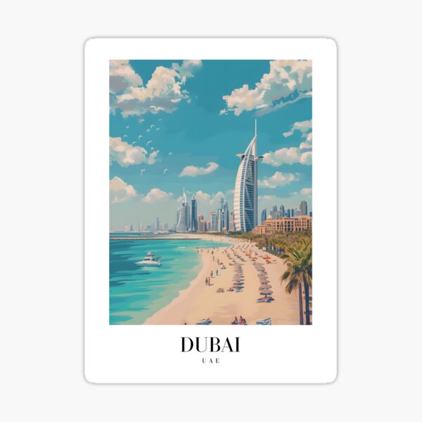 Item preview, Dubai Poster designed and sold by Lucy Goosy Art.