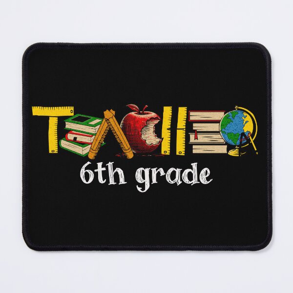 Item preview, 6th Grade Teacher with school supplies designed and sold by Seeds of Change.