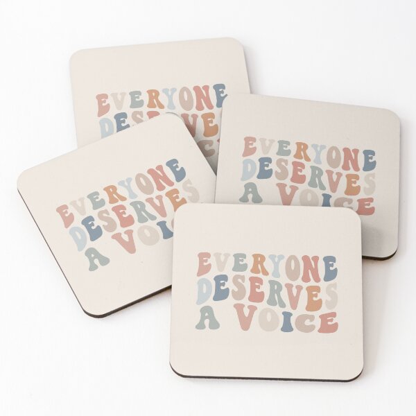 Item preview, Everyone Deserves A Voice | Earthy on Sand | Speech Therapy Room Decor designed and sold by KindToYourMind.