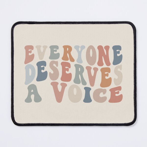 Item preview, Everyone Deserves A Voice | Earthy on Sand | Speech Therapy Room Decor designed and sold by KindToYourMind.