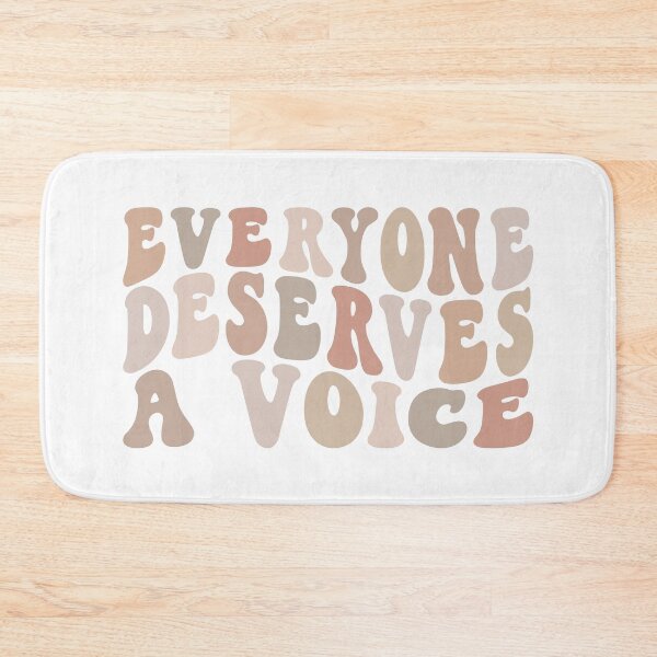 Item preview, Everyone Deserves A Voice | Neutral Beige on White | Speech Therapy Room Decor designed and sold by KindToYourMind.