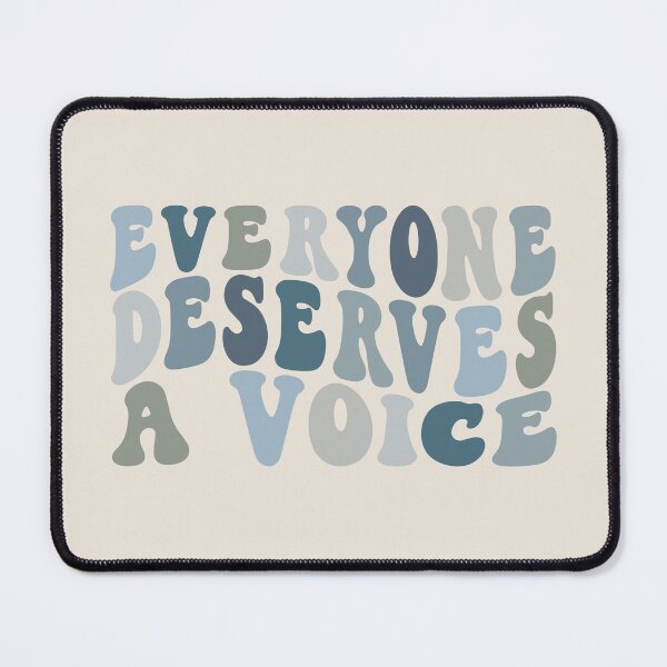 Item preview, Everyone Deserves A Voice | Ocean Blue on Sand | Speech Therapy Room Decor designed and sold by KindToYourMind.