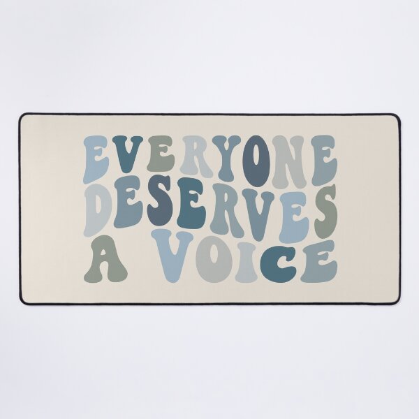 Item preview, Everyone Deserves A Voice | Ocean Blue on Sand | Speech Therapy Room Decor designed and sold by KindToYourMind.