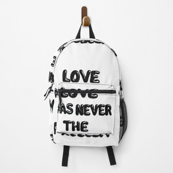 Item preview, Love Was Never the Problem – Bold Balloon Lettering Statement Art designed and sold by Raventhread Studio.