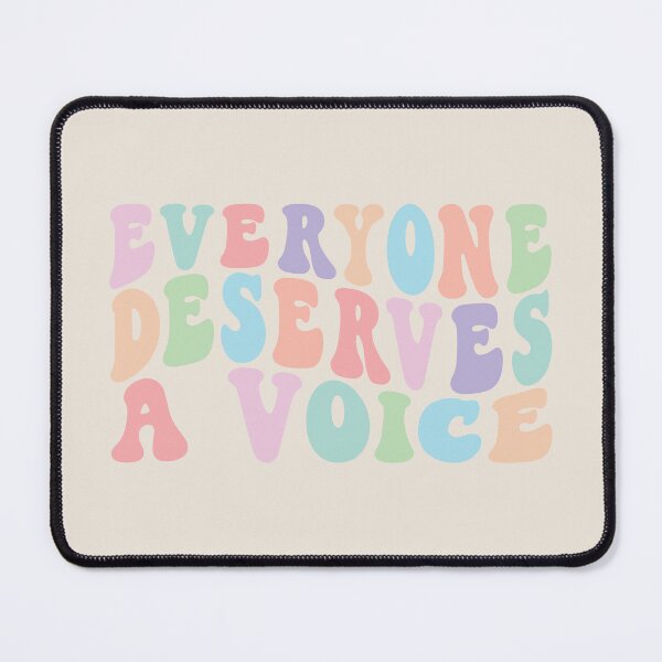 Item preview, Everyone Deserves A Voice | Pastel Rainbow on Sand | Speech Therapy Room Decor designed and sold by KindToYourMind.