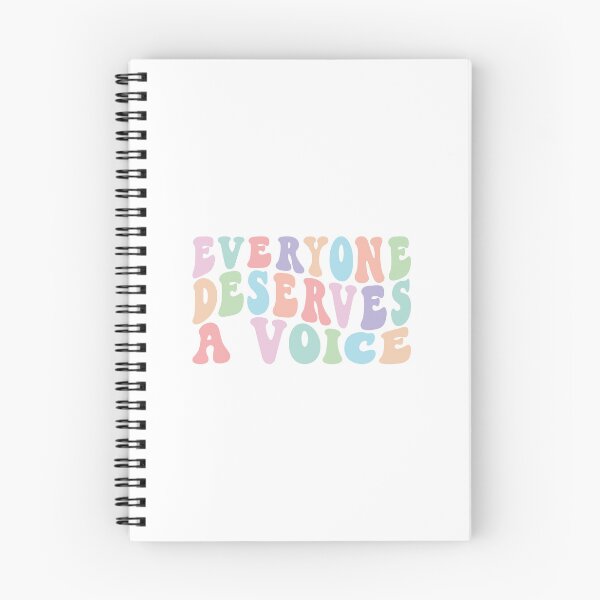 Item preview, Everyone Deserves A Voice | Pastel Rainbow on White | Speech Therapy Room Decor designed and sold by KindToYourMind.