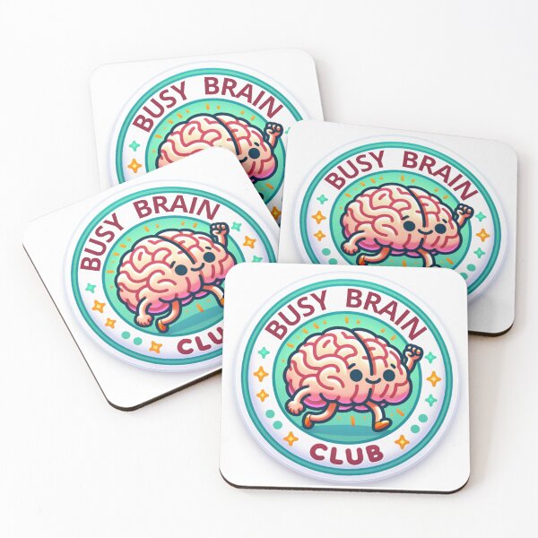 Item preview, Member of the Busy Brain Club - For mental health lovers designed and sold by AfniGar Prints.