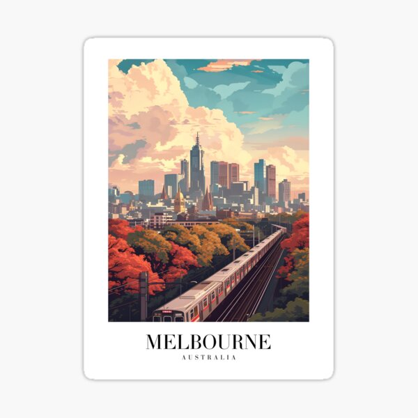 Item preview, Melbourne Poster designed and sold by Lucy Goosy Art.
