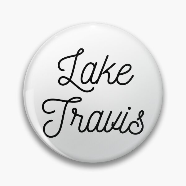 Item preview, Lake Travis - Handwritten Black Cursive Lake Name designed and sold by ROB604.
