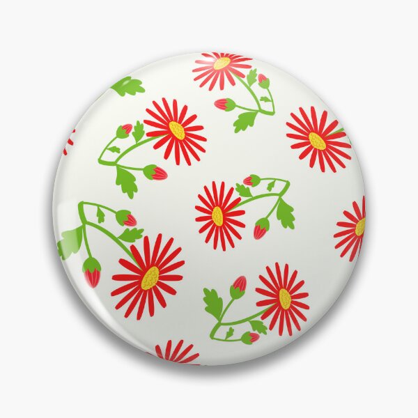 Item preview, October 1st Birth Flower Red Chrysanthemum Pattern designed and sold by birthflower.
