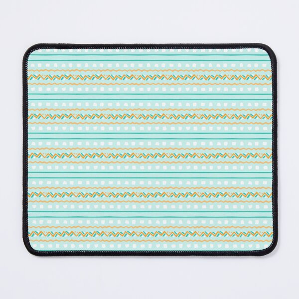 Item preview, Pastel Aqua Chevron Heart – Mint, Peach & Yellow Striped Design designed and sold by larissa-myrie.