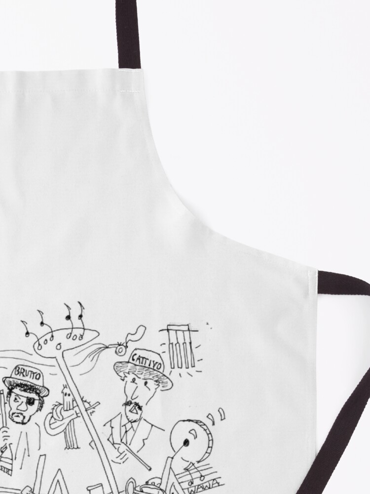 Thumbnail 3 of 6, Apron, The Good The Bad and The Ugly (theme) designed and sold by bromfieldpen.