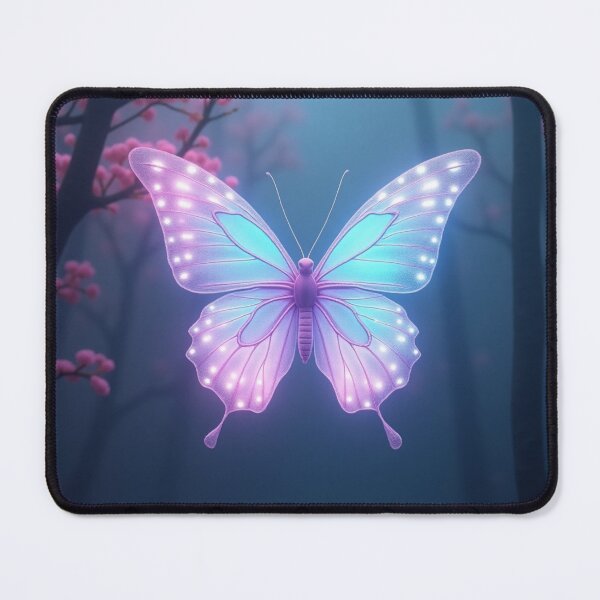 Item preview, Cyber Butterfly Dreamscape – A Soft Glow of Transformation designed and sold by SunStarDesigns.