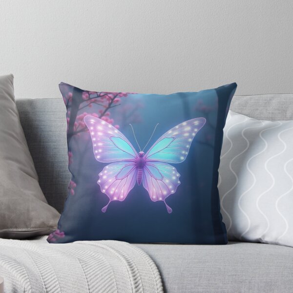 Item preview, Cyber Butterfly Dreamscape – A Soft Glow of Transformation designed and sold by SunStarDesigns.