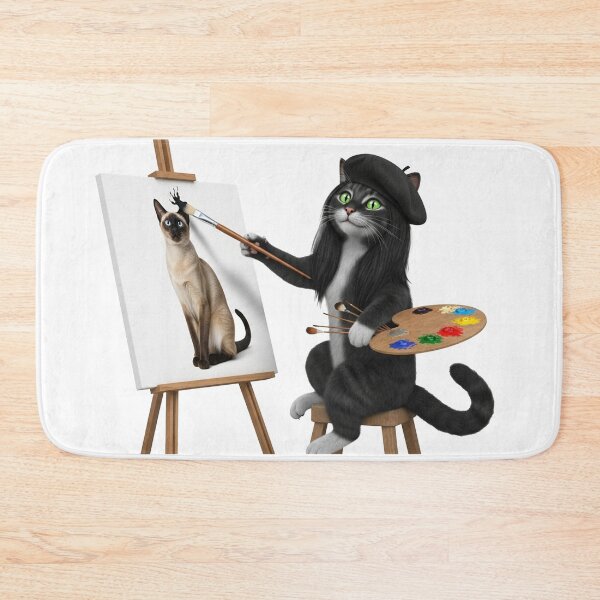 Item preview,  Artist Cat – Cat Painting on a Canvas designed and sold by mostafa gebril  ⭐⭐⭐⭐⭐.