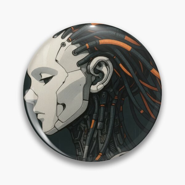 Item preview, Female Cyborg Profile with Circuit Hair designed and sold by Hirvipelto.