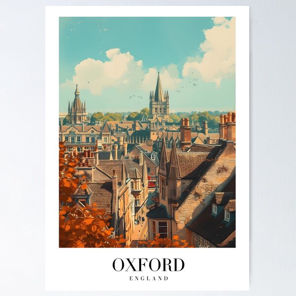 Item preview, Oxford Poster designed and sold by Lucy Goosy Art.